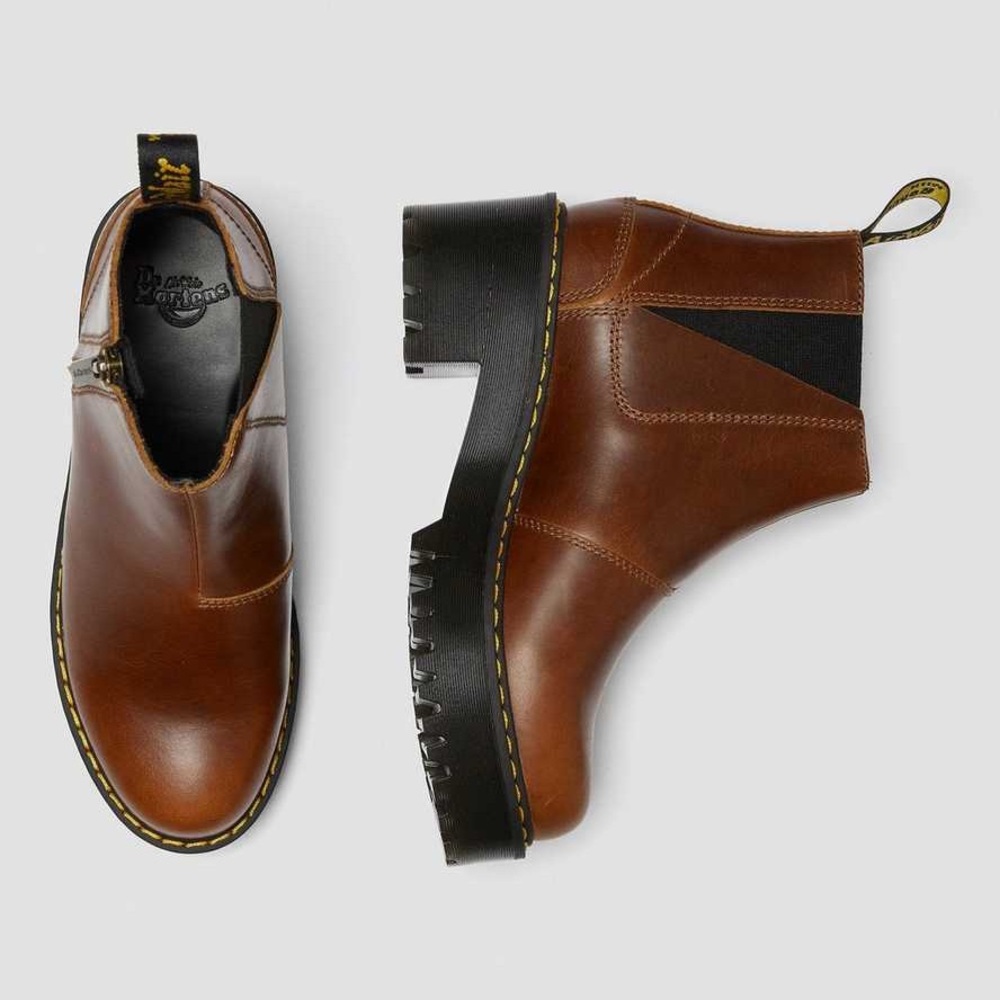 Dr. Marten’s Rometty II leather Chelsea boots in butterscotch